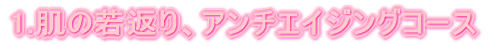 1.���̎�Ԃ�A�A���`�G�C�W���O�R�[�X